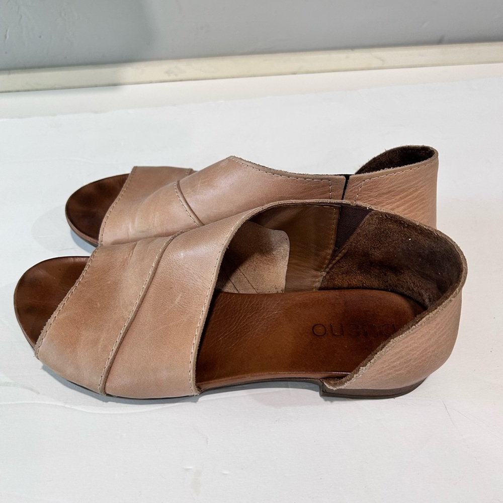 Bueno Open-Toe Tanner Sandal Tan in Light Brown